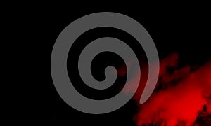 Abstract red smoke hookah on a black backgroundAbstract red smoke mist fog on a black background. Stream, isolated..