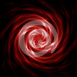 Abstract red spiral