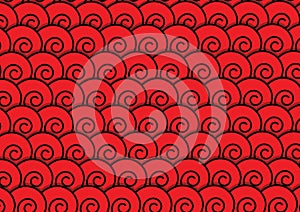 Abstract red spiral background
