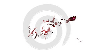 Abstract Red Splash Pattern: Dynamic Liquid Texture Art, vector design Generative AI