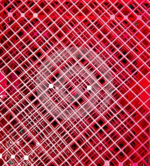 Abstract red square pattern background