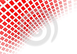 Abstract red squares