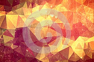 Abstract red sun background - yellow and orange flash illustration