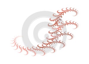 Abstract red swirls ornament background