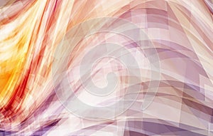 Abstract red and taupe background with curves and swirl photo