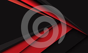 Abstract red triangle arrow speed direction on dark grey design modern futuristic creative background vector