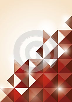 Abstract red triangle background