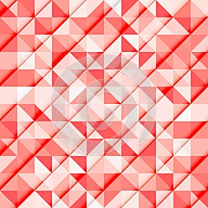 Abstract red triangle and square in red or orange color pattern,