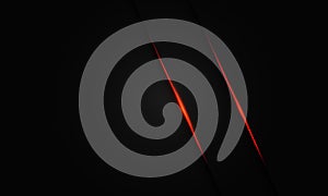 Abstract red twin line light slash on black shadow with blank space design modern luxury futuristic blackground vector