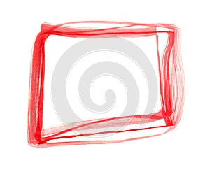 Abstract Red Watercolor Background