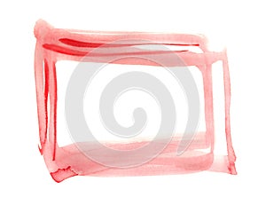 Abstract Red Watercolor Background
