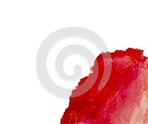 Abstract red watercolor painted.Background or concept image.