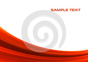 Abstract red wave background