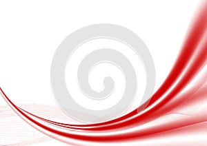 Abstract red wave background vector illustration