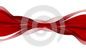 Abstract red wave curve background template