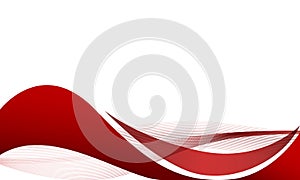 Abstract red wave design background