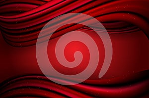 Abstract red wavy background