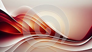 Abstract red wavy background.AI generated