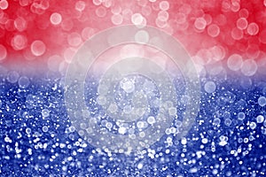 Abstract Red White and Blue Confetti Glitter Background