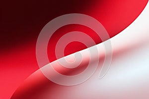 Abstract red and white gradient background with a dynamic curve and smooth transitions