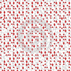 Abstract red white gray color triangle pattern decoration background. vector eps10