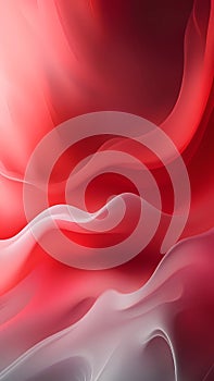 Abstract red and white smoke curve wallpaper background ai generated