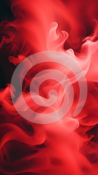 Abstract red and white smoke curve wallpaper background ai generated