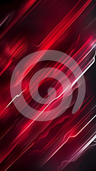 Abstract red and white smoke curve wallpaper background ai generated