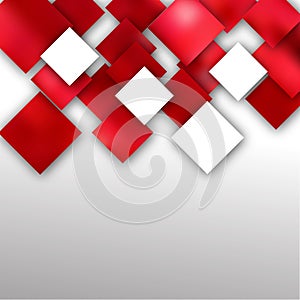 Abstract Red and White Square Modern Background Image