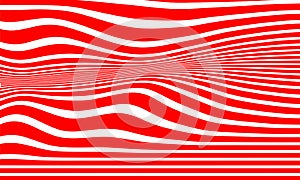 Abstract Red and White Stripes.hypnosis spiral.Seamless Black and white stripes background.seamless wave line patterns