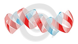 Abstract Red White Wavy Lines Pattern, vector design Generative AI