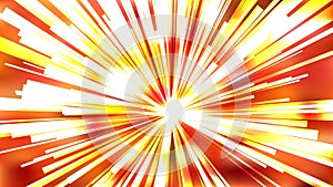 Abstract Red White and Yellow Radial Stripes Background Vector