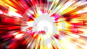 Abstract Red White and Yellow Radial Sunburst Background Design