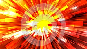 Abstract Red and Yellow Radial Sunburst Background