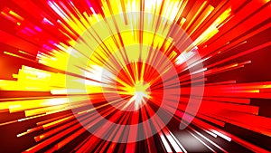 Abstract Red and Yellow Sunburst Background Image