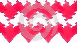 Abstract Red Zigzag Pattern