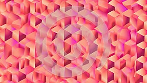 Isometric 3D cubes create an engaging geometric tile background design.