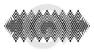 Abstract Repeating Geometric Diamond Pattern, Striking Monochrome Texture, vector design Generative AI