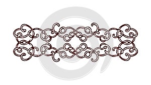 Abstract Repeating Interlocking Geometric Pattern, vector design Generative AI