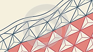 Abstract repeating triangular pattern with varied shading, vector design Generative AI