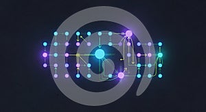 Abstract representation of an artificial neural