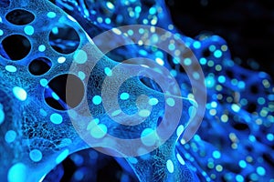 Abstract Blue Network