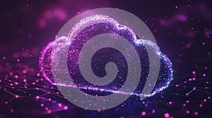 Abstract representation of a cloud computing concept