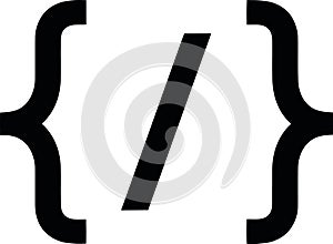 Programming Brackets with Forward Slash Symbol