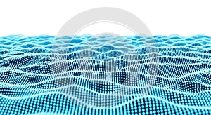 An abstract representation of a complex network of interconnected nodes and pathways