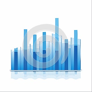 Flowing Data Abstract Blue Bar Graph Visualization