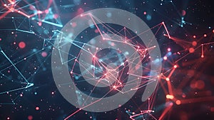 Abstract Representation of Digital Data Flow.