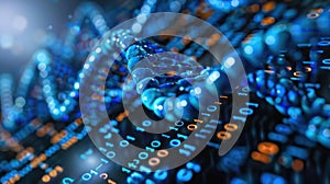 DNA Data Stream: Digital Code and Genetic Information in a Technological Abstract