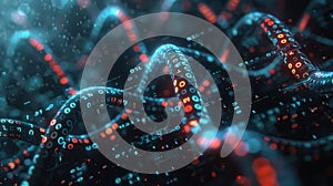 Data Stream: Flowing Code and Binary Information in Abstract Cyberspace