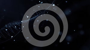 Abstract representation of human DNA structure, Generative AI